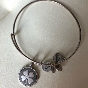 Alex and Ani four leaf clover bracelet